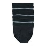Hanes mens Tagless Briefs, Soft Moisture Wicking Underwear, Tagless, 7-pack, Gray/Black - 7 Pack, Medium