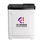 Godrej 8 Kg 5 Star Tri-Roto Scrub Pulsator Semi-Automatic Top Load Washing Machine Appliance (WSEDGE ULT 80 5.0 DB2M CSBK, Crystal Black)