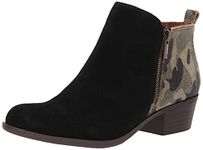 Lucky Brand Women's Basel Ankle Boot, Black/Camo, 7.5 UK