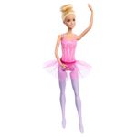 Barbie Ballerina Doll, Blonde Fashion Doll Wearing Purple Removable Tutu, Posed with Ballet Arms & “en Pointe” Toe Shoes, HRG34