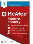 McAfee Internet Security 2022 | 03 Geräte | Antiviren- und Internet-Sicherheitssoftware | Windows/Mac/Android/iOS | 1 Jahresabonnement