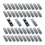 Magnetic Name Badge Holder, 50 Pcs Magnetic Name Tag Fastener Badge Holder Blank Business Name Tag with 3 Neodymium Magnets, Magnet DIY ID Badge for Jacket Lapel Shirt
