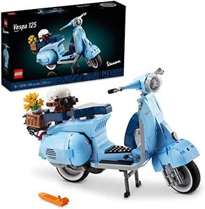 LEGO Vespa 125 10298 Model Building Kit; Build a Detailed Displayable Model of a Vintage Italian Icon with This Building Set for Adults (1,106 Pieces)
