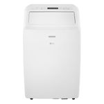 LG 10,000 BTU (SACC) Portable Air Conditioner, Ultra Quiet 3-in-1 AC with Remote, LED Display, Auto Evaporation, 24-Hr Timer & Auto Restart, Cools Rooms up to 450 Sq. Ft, White