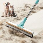 Double-Sided Carpet Rake for Pet Hair Removal, Carpet Scraper tool for Cleaning Rugs, Stairs, and Floors, Long Handheld Handle Carpet Scraper Pet Hair Remover, Carpet Brush for Pet Hairs
