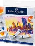 Faber-Castell Creative Studio Watercolour Set, With Mixing PaletteMulticoloured, Set Of 24, For Art, Craft, Drawing, Sketching, Home, School, University, Colouring