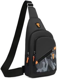 Sling Sac de Poitrine Pochette Travel Cartable Porté, Sacoche Bandouliere Sacs Antivol en Bandoulière Epaule Portefeuille à Dos de Tactique pour Homme Femme
