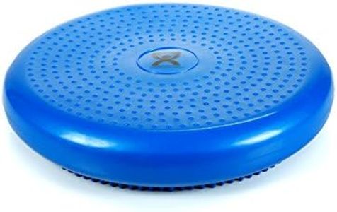 Cando-30-1870B Inflatable Balance Disc for Balance Training, Proprioception, Strengthening Lower Extremities, Posture, Back Pain, Stress Relief, Restlessness and Anxiety. Blue, 14” Diameter