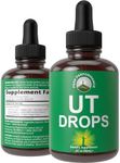 Urinary Tract Health UTI Herbal Treatment For Women. Vegan Kosher Bladder Relief Liquid Supplement Drop with Wild Harvested Uva Ursi Leaf, Organic Nettle Leaf & Dandelion Root, Juniper, Horsetail Herb