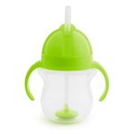 Munchkin 7 Fluid Ounces Click Lock Weighted Flexi Straw Trainer Cup (Green), Plastic