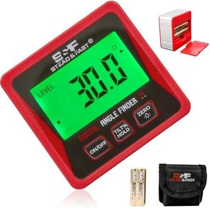 S&F STEAD & FAST Digital Angle Finder Gauge Magnetic Protractor Inclinometer Table Saw Angle Gauge Level Cube with Magnetic Base for Woodworking, Carpentry, Construction