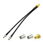 Eightwood SMA Female Bulkhead to Dual TS9 Splitter Adapter Pigtail Cable 15cm for 4G LTE Router USB Modem MiFi Hotspotsots