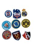 BOENJOY Gifts- Football Club Decoration Shoes Charms for Clog shoes for Unisex Size Approx 3-4 cm | Set of 9