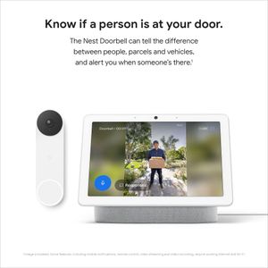 Google Nest Doorbell Battery – Wireless Video Doorbell, Snow White
