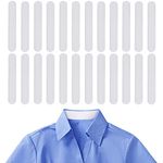 40PCS Disposable Collar Protector Sweat Pads Self-Adhesive Neck Sweat Protector Neck Liner Pads White Collar Grime Invisible Protector Against Sweat Stain for Women Men (White)