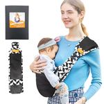 Family-Land.de® Ergonomic Practical Baby Carrier V1.0 for Quick Use - Baby Carrier Sling Baby Toddler up to 15 kg, Hip Seat Carrying System Baby