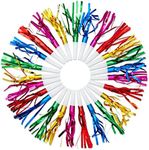 50 Pack Noise Makers Party Favors, Bulk Birthday Horns (5 Colors)