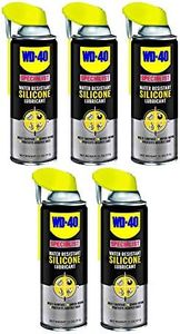 WD-40 Specialist Water Resistant Silicone Lubricant Spray, 11 Ounces (5 Pack)