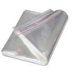 12 x 16 Size (Pack of 100 Pcs) | Transparent Polybags For Packing Saree Cloth Sealable | Used for Saree Packing, Shirts Packing etc. BOPP Poly Bags Self Adhesive (100, 12x16 inch)