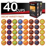 Brooklyn Beans Coffee for Keurig Coffee Pods, Assorted Decaf Variety Pack, Compatible with 2.0 Keurig Coffee Pods K Cup Brewers, 40 Count