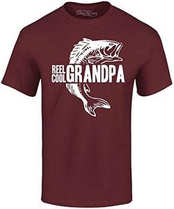 shop4ever Reel Cool Grandpa T-shirt - rouge - Taille XL