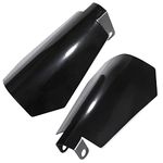 Huazu Coffin Cut Motorcycle Handguards - Black Hand Guards for 2007-2022 Harley Davidson Touring, Sportster, Dyna (Large, Cable Clutch Compatible)