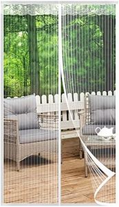 HOWIN Magnetic Fly Curtain Balcony Door, Fly Screen Patio Door, No Drilling, 85 x 200 cm, Mosquito Net Door, Fly Protection Doors, Insect Protection Balcony Door, Fly Screen Door Magnetic (White)