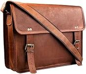 RUSTIC TOWN Leather Messenger Bag f