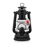 Feuerhand Outdoor Kerosene Fuel Lantern, Baby Special 276 Galvanized Hurricane Lamp for Camping or Patio, 10 Inches, Black