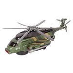 VGRASSP Apache Style Air Force Helicopter Toy for Kids - Bump and Go Action with Colourful 3D Lights, Swirls and Music Multicolor