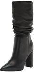 Marc Fisher LTD Women's Gomer Mid Calf Boot, Black Leather 001, 6.5 UK