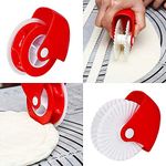 YYYFEI Pastry Wheel Cutter，Pastry Cutting Wheel，Pie Crust Pastry Wheel，2 PCS Kitchen Baking Tool,Kitchen Baking for Beautiful Pie Crust or Ravioli Pasta Pizza Pastry Lattice Decoration