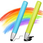 flintronic Kid-Friendly Stylus Pen, 2 Pack Stylus Pen for Kids for Touch Screen, Easy Grip and Safe Compatible with iPhone/Android/iPad Pro/Mini/Air/iWatch/Kindle, Ect, Easy Grip and Safe