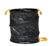 Fiskars Solid PopUp Garden Bag with handles, Capacity: 56 Litre, Black/Orange, 1015646