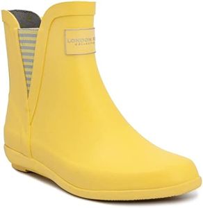 London Fog Womens Piccadilly Rain Boot Yellow 8 M US