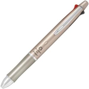 Pilot Dr. Grip 4+1, 4 Color 0.7 mm Ballpoint Multi Pen & 0.5 mm Mechanical Pencil - Champagne Gold Body (BKHDF1SFN-CG)