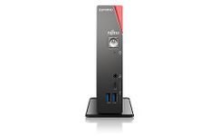 Fujitsu ESPRIMO G7012A Desktop AMD Ryzen™ 5 PRO 5650U 8 GB DDR4-SDRAM 256 GB SSD Windows 11 Pro Mini PC Black, Red
