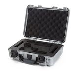 Nanuk 910 Waterproof 2UP Glock Pistol Hard Case - Silver