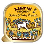 Lily's Kitchen Chicken & Turkey Casserole - Complete Natural Adult Dog Food Wet (10 x 150g Trays)