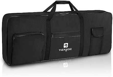 61 Key Keyboard Case, Electric Keyboard Piano Gig Bag Portable 40"x16"x6" Waterproof Durable Padded Keyboard Case Bag for 61 Key by Vangoa