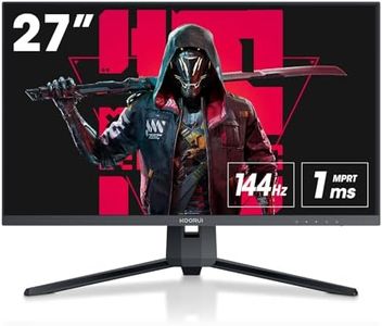 KOORUI Monitor Gaming 27", Display VA, 2560x1440 (WQHD 2K), 1ms, Adaptive Sync, 144hz, (1*HDMI 2.0, 1*HDMI 1.4, 1*DisplayPort 1.2 Audio Out), Nero