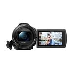 Sony AX43A 4K Handycam 8.29 MP 4K Ultra HD Recording with 26.8 mm Wide-Angle ZEISS® Vario-Sonnar T* Lens, 20x Optical Zoom (FDR-AX43A) - Black