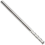 YG-1 55558 Carbide Square Nose End Mill, Inch, Extra Long Length, Uncoated Bright Finish, 30 Degree Helix, 4 Flutes, 3-Inch Overall Length, 0.125-Inch Cutting Diameter, 0.125-Inch Shank Diameter