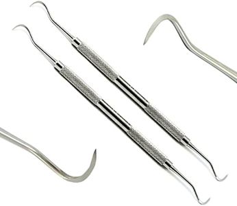 Dental Instruments Universal Sickle Scaler - Double Ended Tartar Remover - by DMX INTL (Pack of 2)