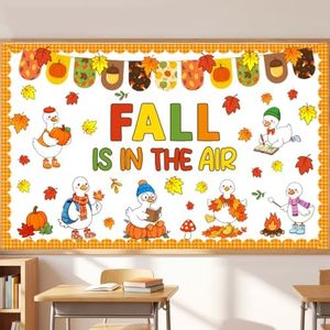 Fall Thanksgiving Bulletin Board Set FALL IS IN THE AIR Topic Decoration