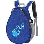 Kids Tennis Backpack Badminton Backpack Racquet Carrying Bag Tennis Racket Carrier with Multiple Pockets for Teenagers