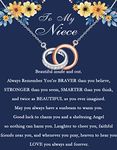 BNQL To My Niece Necklace Niece Gifts from Auntie Niece Jewelry Niece Birthday Gifts from Aunt and Uncle Niece Inspirational Gifts, Large, Stainless Steel, No Gemstone