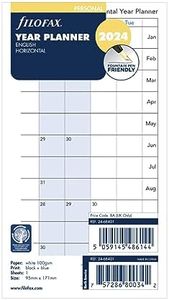 Filofax Personal 2024 Horizontal Annual Planner
