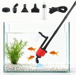 cupeohome Aquarium Gravel Cleaner, Fish Tank Vacuum Gravel Cleaner 28W Electric Aquarium Fish Tank Cleaner for Water Change Remove Dirt Wash Sand Filter Water Circulation and Water Shower