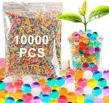 Peysaitr Water Beads, Biodegradable Balls, 10000 PCS Non Toxic Multi Colored Crystal Gel Beads for Plants Vase Decoration Vase Filler and Event Decoration (Random Color)